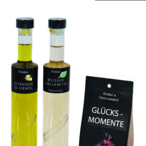 Sisko Genusszeit Zitronen Olivenöl oder Balsamico Essig mit Schokovarianten