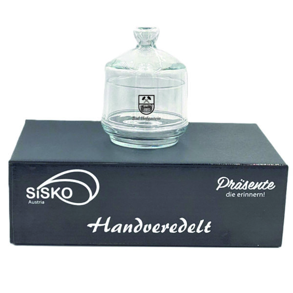 Glas Dose mit Deckel