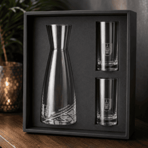 Exklusives Wasserset 3er Serie mit Wasserkaraffe