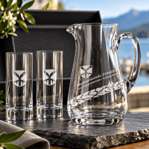 Exklusives Wasserset 3er Serie mit Wasserkrug